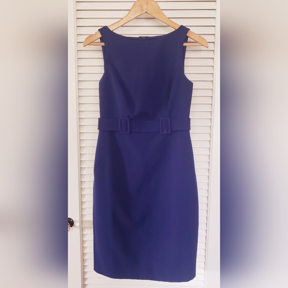 Vince Camuto Deep Purple Sleeveless Dress Sz 2